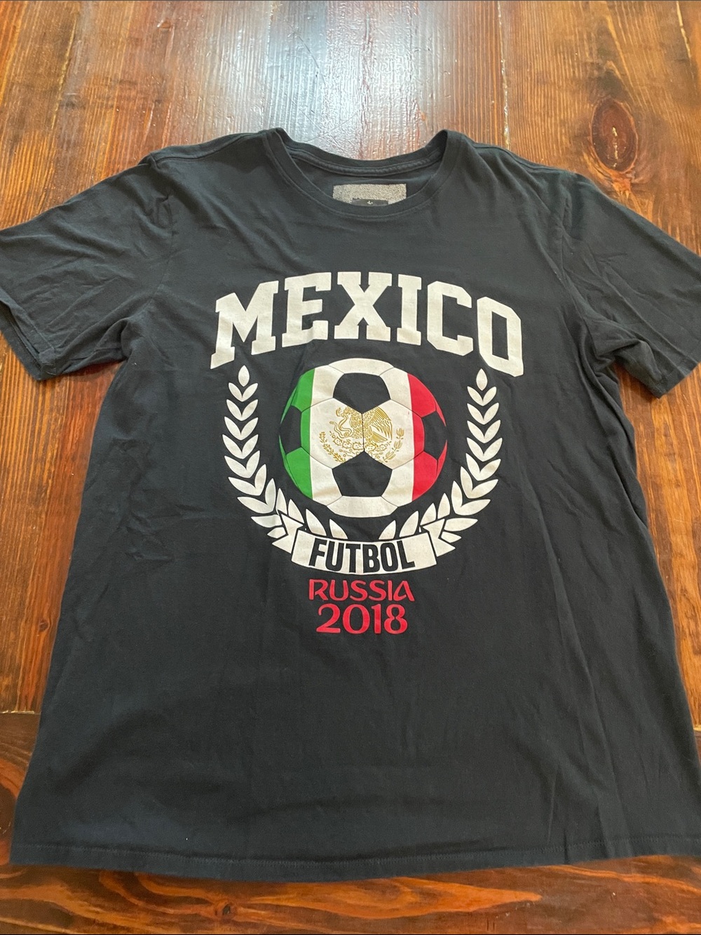 Mexico Futbol Graphic Tee - Black 2018